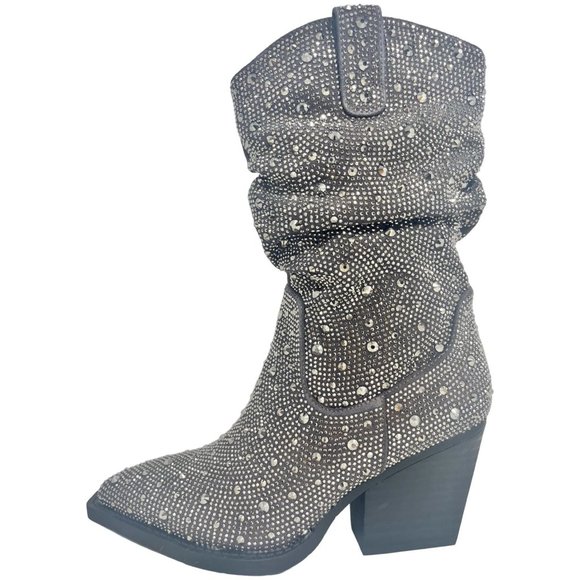 NEW Very G Women's Grey Sparkle Kady Slouch Size 6 - Picture 1 of 11